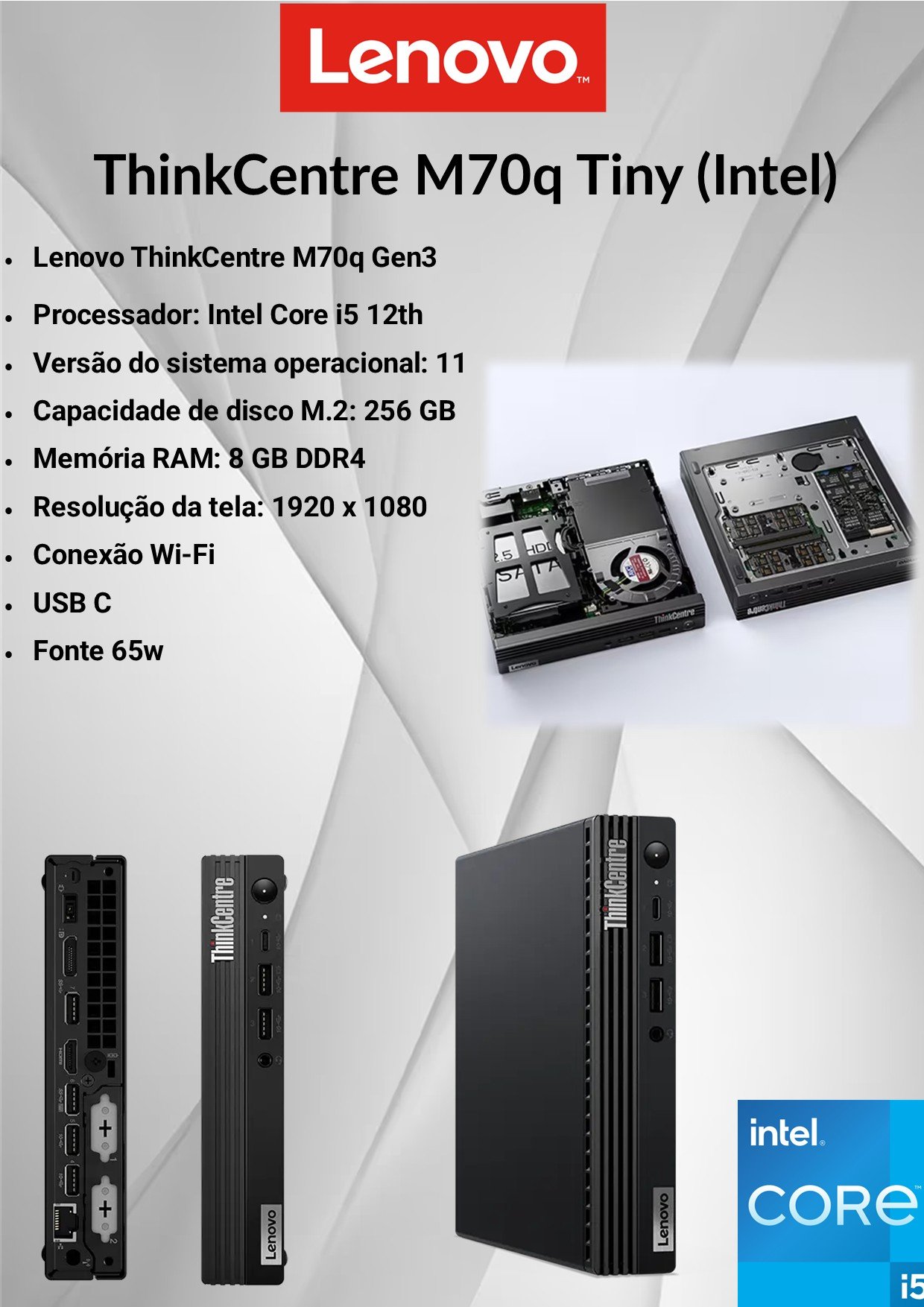 Lenovo Thinkcentre M70q - Imagem 3